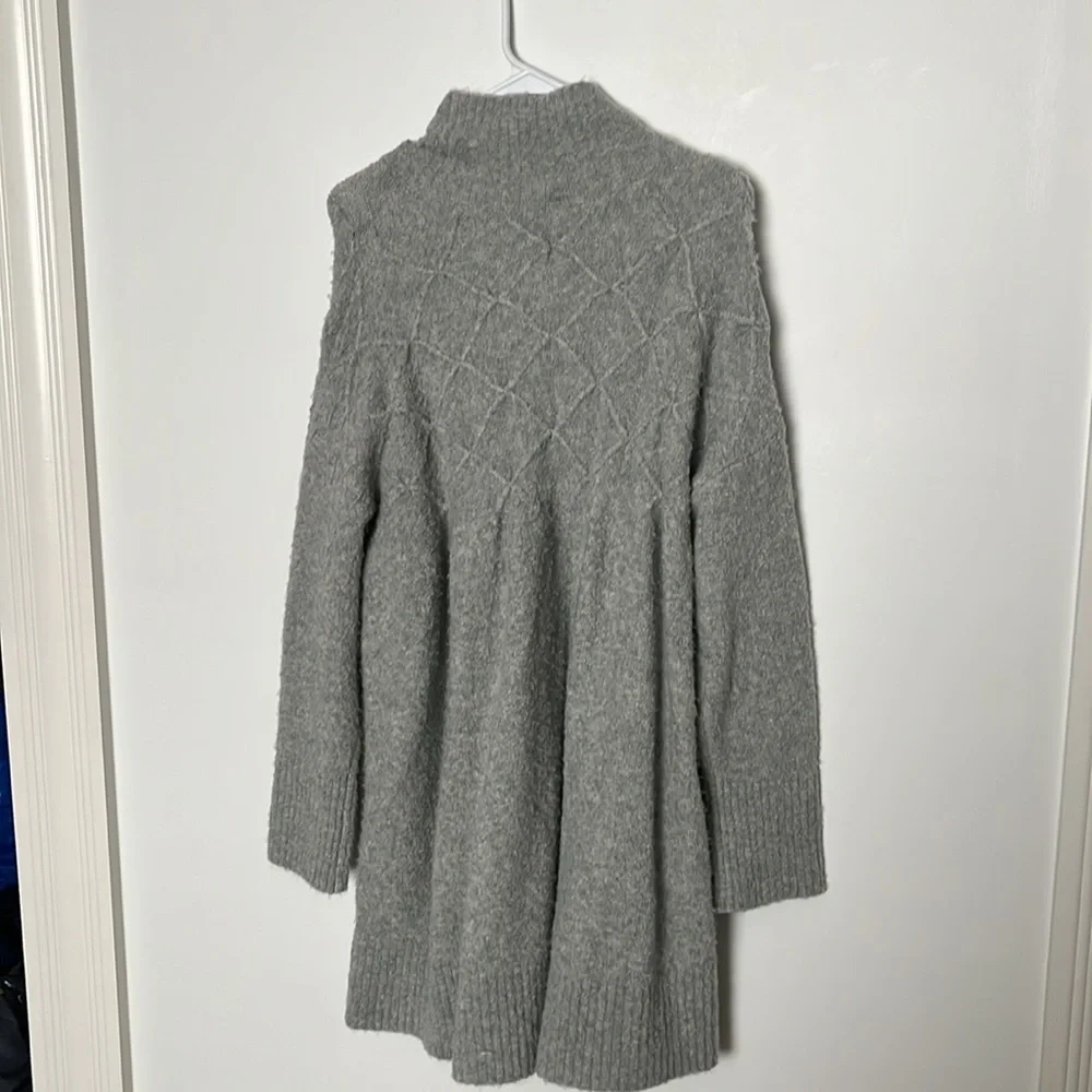 Free People Heather Gray Sweater Dress, NWT